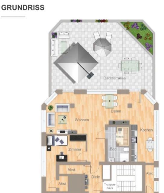 Im Herzen Von Wiesdorf- Blick Auf Das Bayer-Kreuz -Appartement Mit 2 Schlafzimmern-Fuer 3 Personen -Zentral Gelegen - Friedrich Ebert Platz 5A , 4Te Etage - Dachterrasse Und Sauna - Kaution Pflicht - เลเวอร์คูเซน ภายนอก รูปภาพ